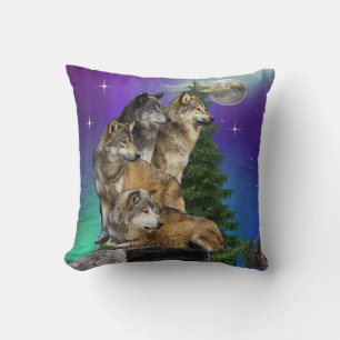 Wolf and Moon Cushion