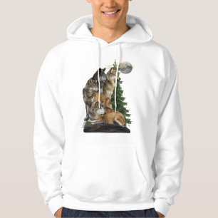 Wolf and Moon Hoodie