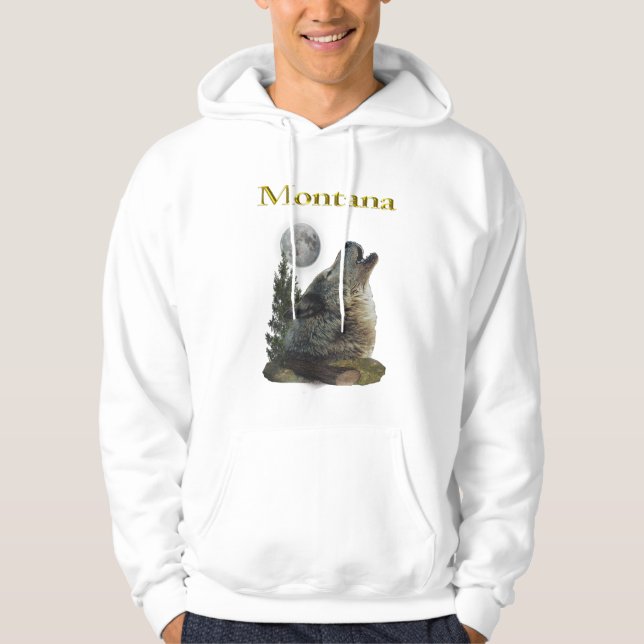 wolf and moon hoodie (Front)