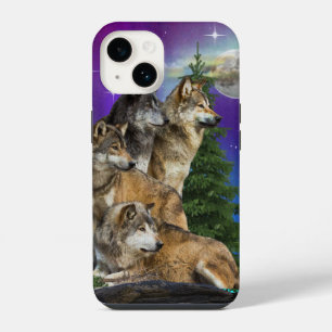 Wolf and Moon iPhone 14 Case