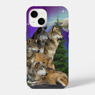 Wolf and Moon iPhone 14 Case
