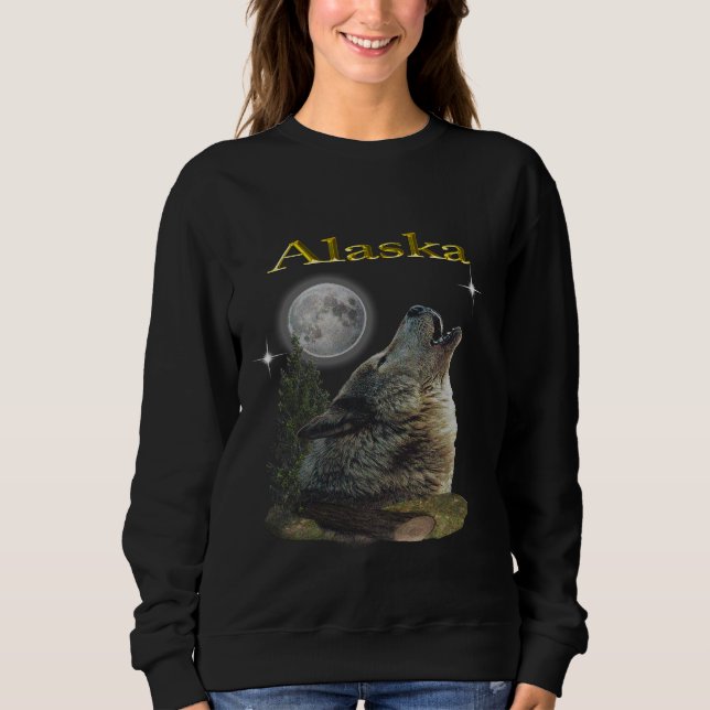 Wolf and Moon Sweatshirt (Front)