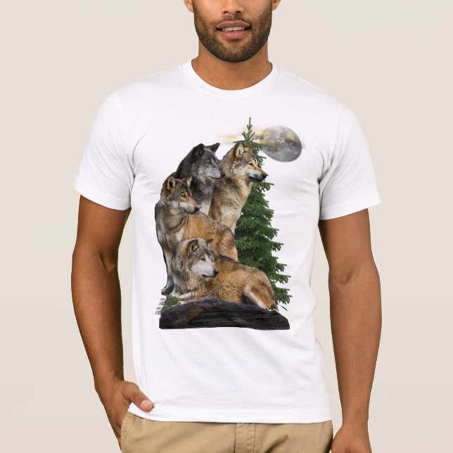 Wolf and Moon T-Shirt (Front)