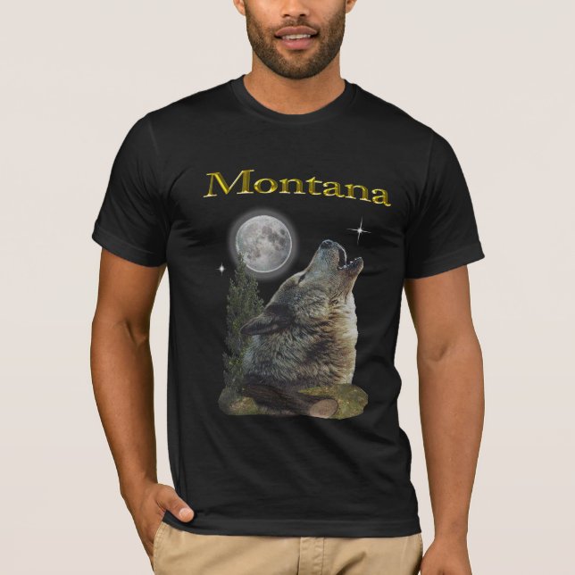 wolf and moon T-Shirt (Front)