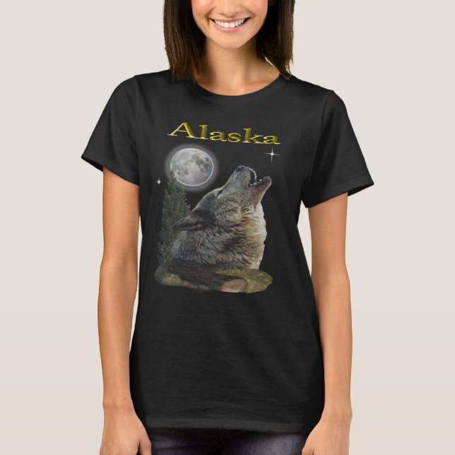 wolf and moon T-Shirt (Front)