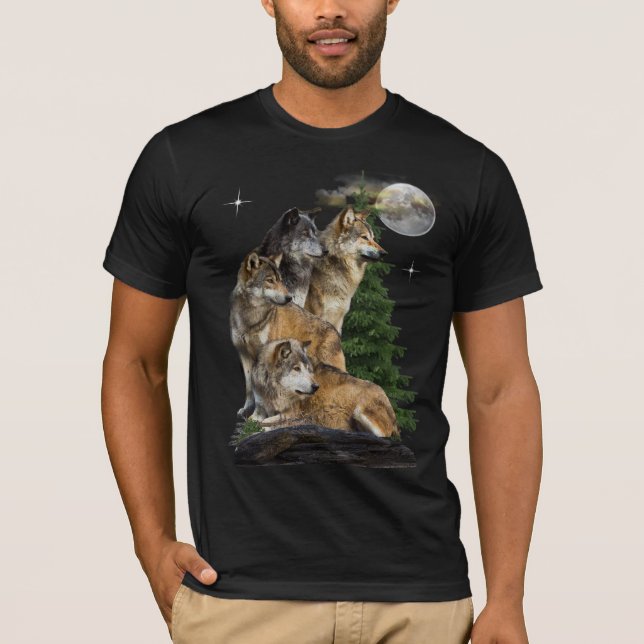 Wolf and Moon T-Shirt (Front)
