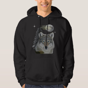 wolf and moon T-Shirt Hoodie