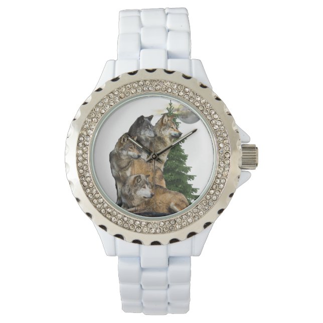 Wolf and Moon Watch (Front)