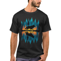 Wolf and Nature Lovers Graphic Tee
