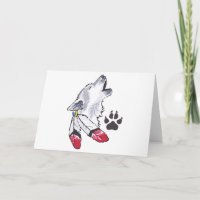 Wolf and Paw Print