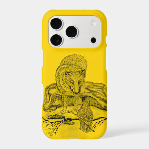 Wolf and Raven black and yellow design