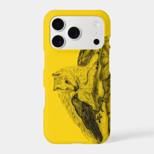 Wolf and Raven black and yellow design