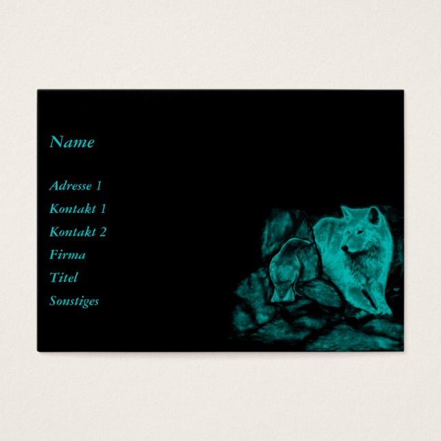 Wolf and Raven in the Night (Front)