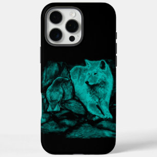 Wolf and Raven in the Night iPhone 16 Pro Max Case