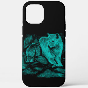 Wolf and Raven in the Night iPhone 12 Pro Max Case
