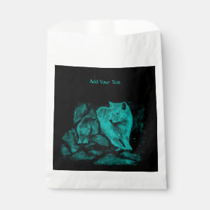 Wolf and Raven in the Night Favour Bag