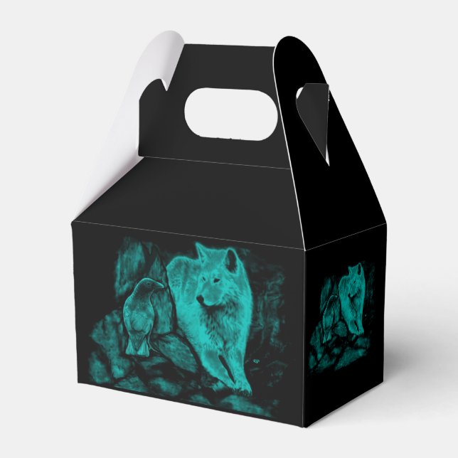 Wolf and Raven in the Night Favour Box (Front Side)