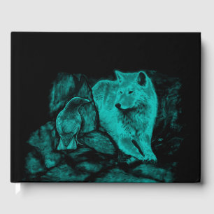 Wolf and Raven in the Night Guest Book