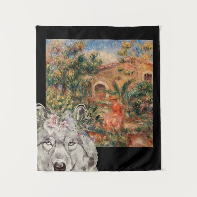 Wolf and Renoir's Farmhouse  Tapestry (Front)