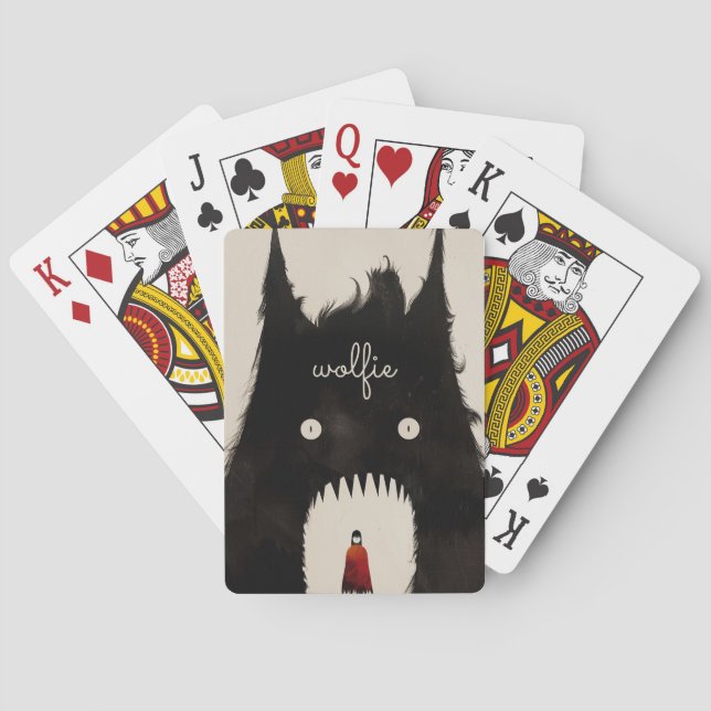 Wolf and the Little Red Riding Hood Playing Cards (Back)