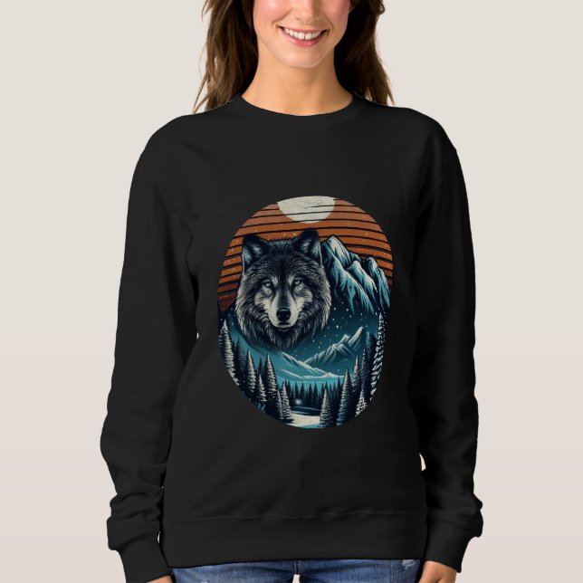 Wolf and Winter Sweatshirt (Front)