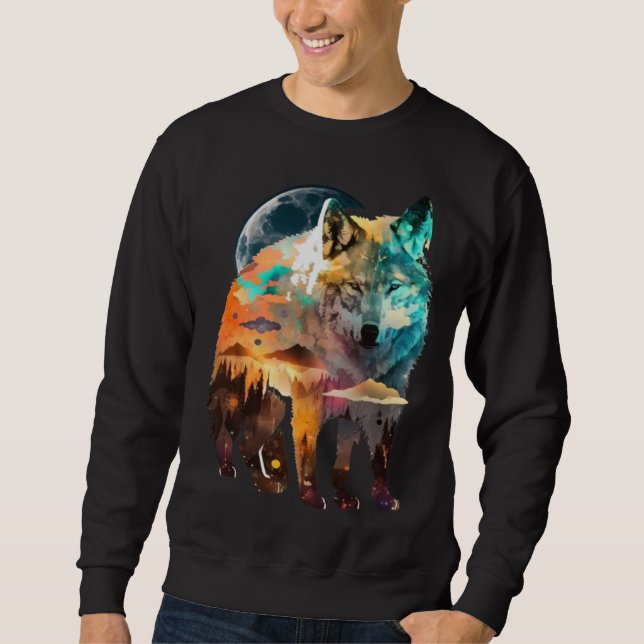 Wolf And Wolves Men Women Kids  56 Sweatshirt (Front)