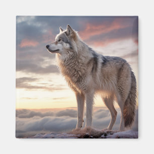 Wolf Animal Nature Majestic Wilderness  Magnet
