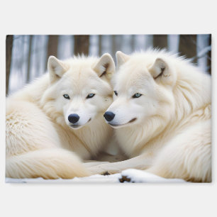 Wolf Animal Nature Wildlife Affection Caring Magnet