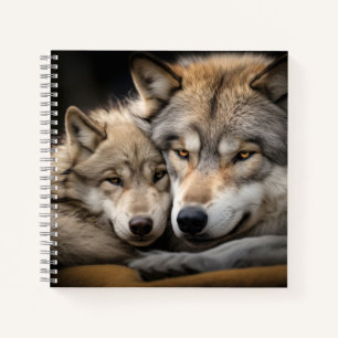 Wolf Animal Wild Beauty Freedom Wilderness Art Notebook