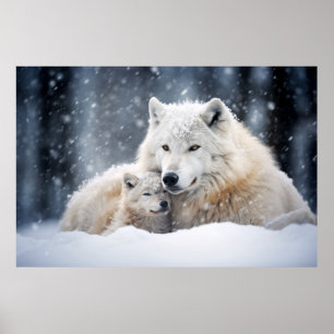 Wolf Animal Wild Beauty Freedom Wilderness Art Poster