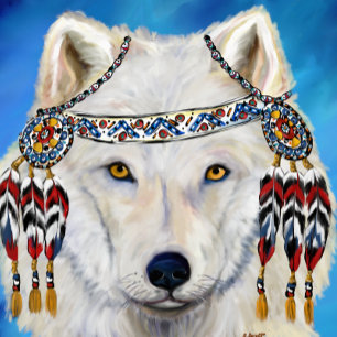 Wolf Art Card