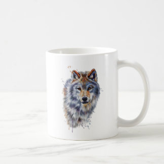 Wolf art design. coffee mug