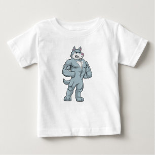 Wolf as Bodybuilder extreme Baby T-Shirt