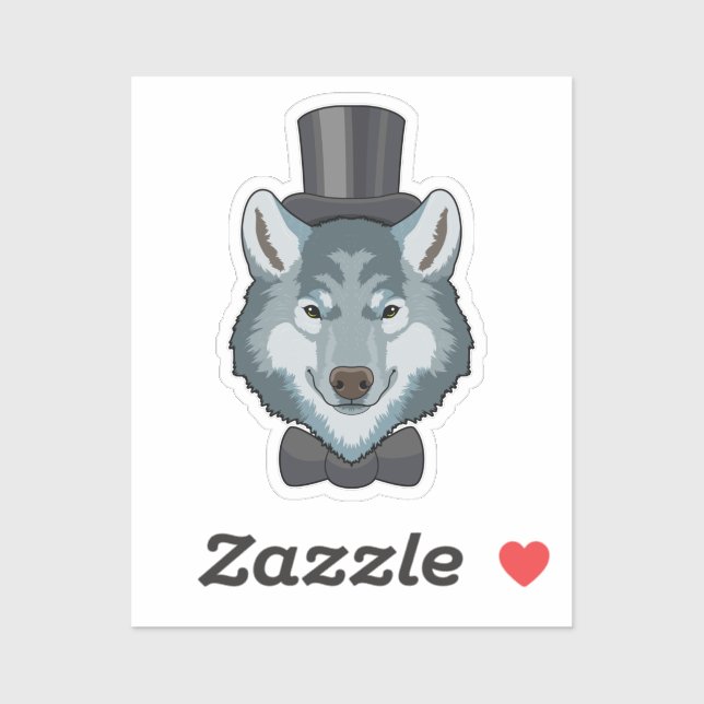 Wolf as Groom with Bow (Sheet)
