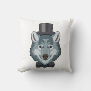 Wolf as Groom with Bow Cushion