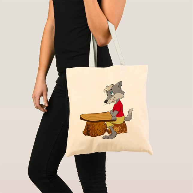 Wolf At A Table Tote Bag (Creator Uploaded)