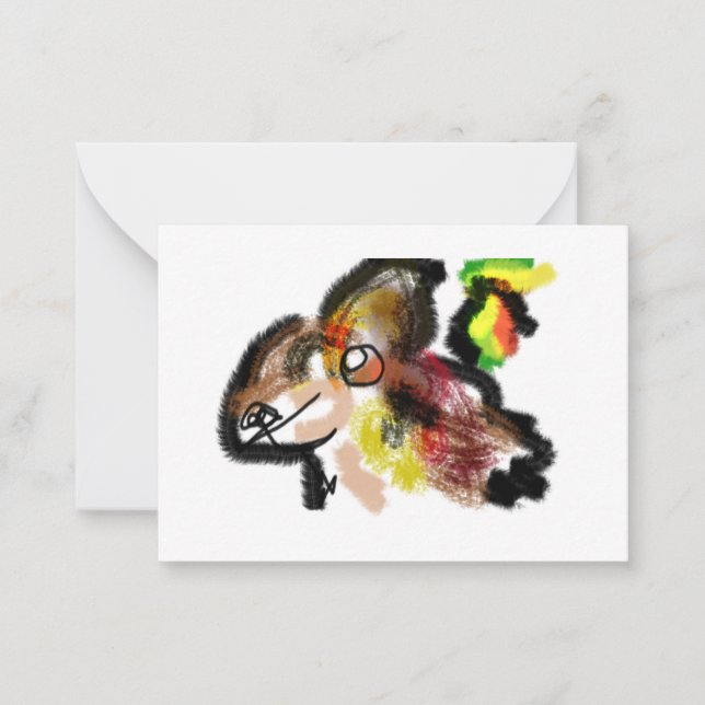 Wolf  autumn  card (Front)