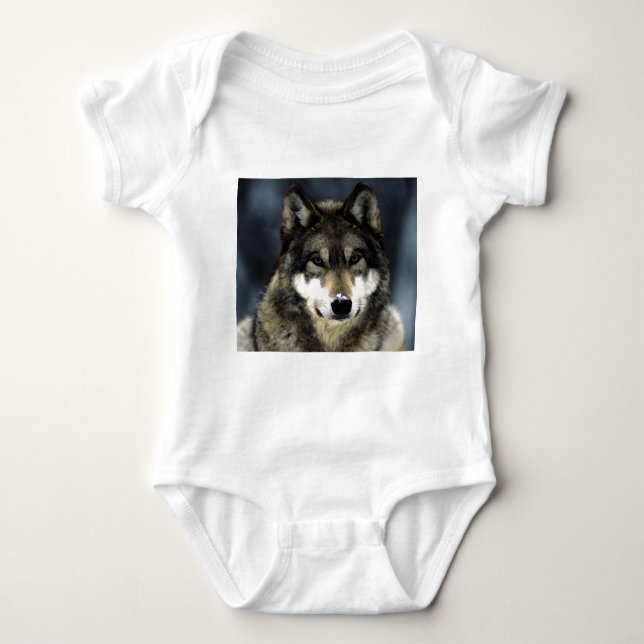 Wolf Baby Bodysuit (Front)