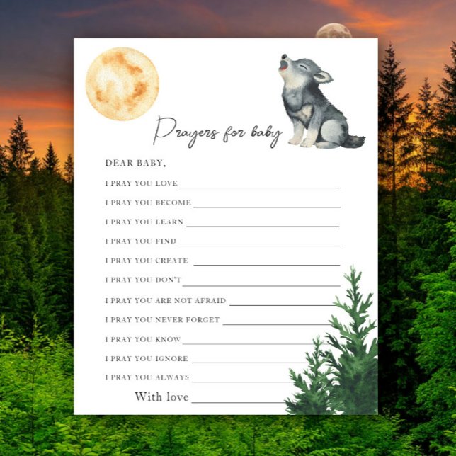 Wolf baby shower - Prayers for baby (Creator Uploaded)