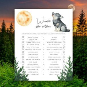 Wolf Baby shower Would she rather