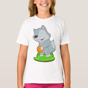 Wolf Basketball player Basketball T-Shirt