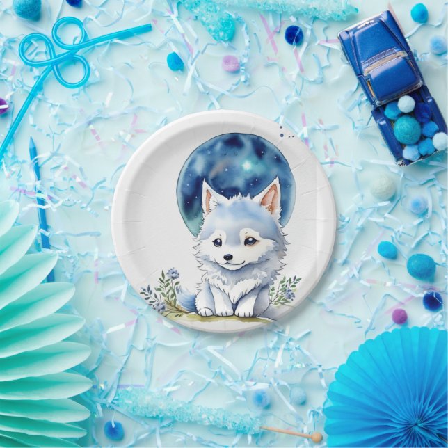 Wolf Birthday Paper Plate (Party)