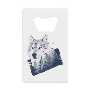Wolf Blue Forest Grunge
