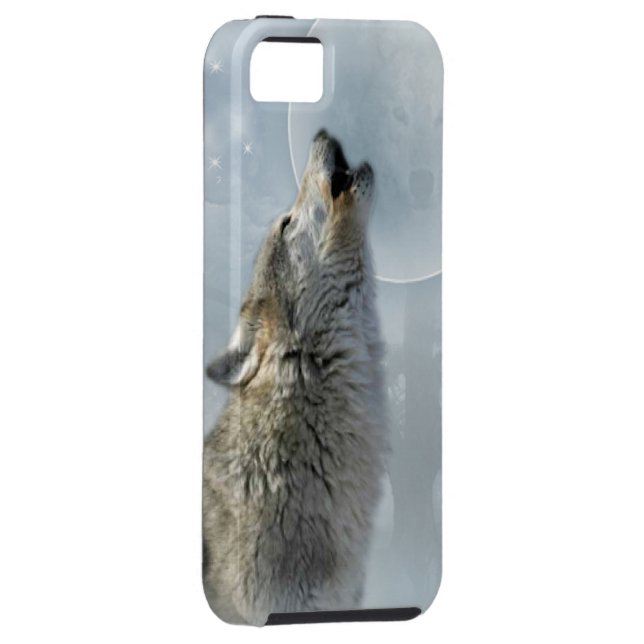 Wolf Blue Moon Case-Mate iPhone Case (Back/Right)
