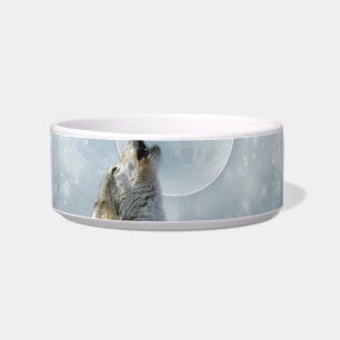 Wolf Blue Moon Pet Bowls (2) sizes