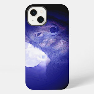 Wolf & Blue Night iPhone Case