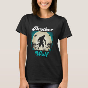 Wolf Brother Matching Tribe Wolves Camping Pack Mo T-Shirt