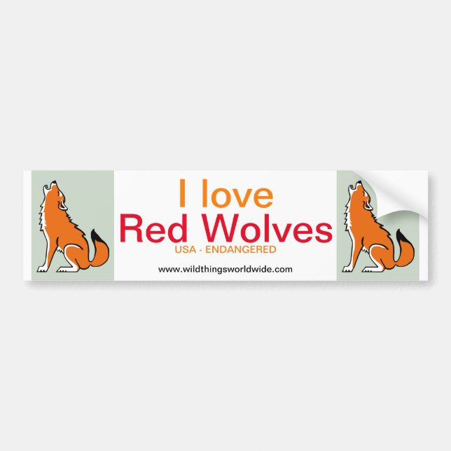 Wolf - bumper sticker (Front)