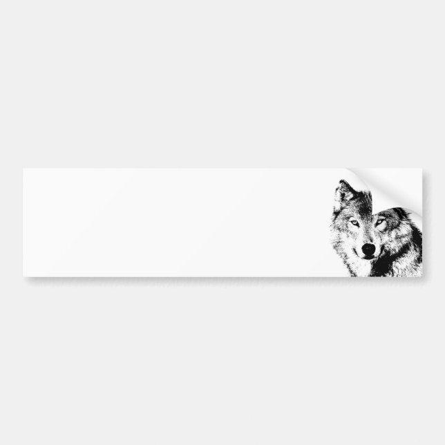 Wolf Bumper Sticker (Front)