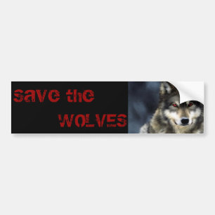 wolf bumper sticker